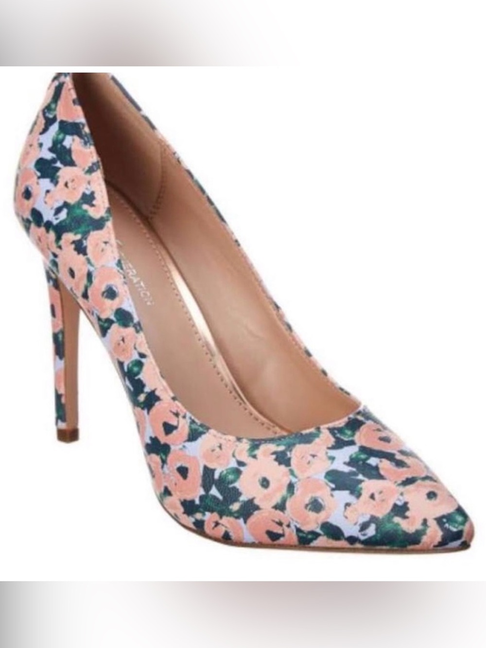 BCBGeneration Heidi floral print pointed-toe pumps,  Size 8